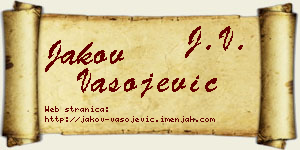 Jakov Vasojević vizit kartica